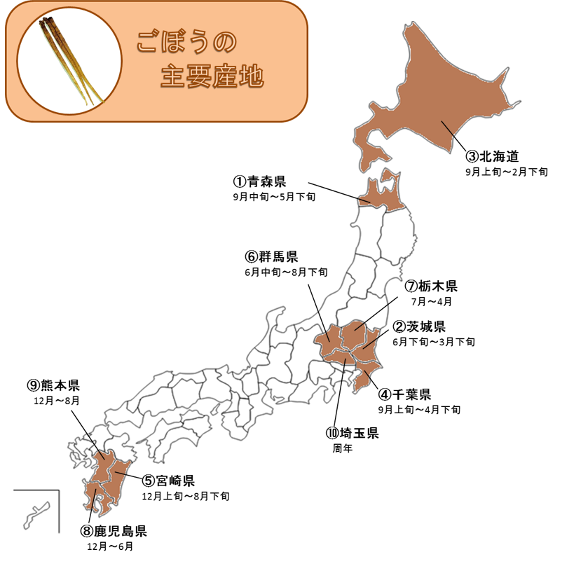 http://vegetan.alic.go.jp/ippan/18yasaimap/shuyousanti/burdock/image2.jpg